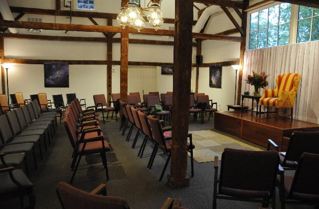 Guest House meeting room in Chester, Connecticut, site of the 6 day intensive retreat on IFS and Food